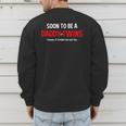 Soon To Be A Daddy Of Twins Expecting Father Men's Sweatshirt Back Print