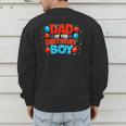 Spider Birthday Party Dad Of The Birthday Boys Spider Webs Men's Sweatshirt Back Print