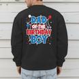 Spider Web Dad Of The Birthday Boy Men's Sweatshirt Back Print