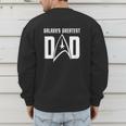 Star Trek Father's Day Galaxy's Greatest Dad Badge Men's Sweatshirt Back Print