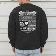 To My Stepped Up Dad Thanks For Stepping In Stepdad Birthday Men's Sweatshirt Back Print