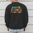 Super Daddio Retro Gamer Dad Style Men's Sweatshirt Back Print