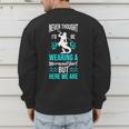 Never Thought I'd Be Wearing a Mermaid Dad Small Men's Sweatshirt Back Print Never Thought I'd Be Wearing a Mermaid Dad Small Men's Sweatshirt Back Print