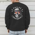 Toilet Destroyer Poop Jokes Dad Humor Poop Diarrhea Men's Sweatshirt Back Print