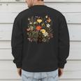 Tortie Cat Owner Flowers Tortie Cat Mom Tortie Cat Dad For Men Women Kids Men's Sweatshirt Back Print