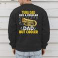 Tuba Player Men Dad Grandpa Marching Band Brass Tubist Men's Sweatshirt Back Print