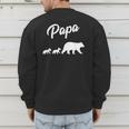 Twin Dad Papa Bear Two Cubs 2 Kids Men's Sweatshirt Back Print