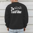 The TwinFather Father Of Twins Dad Fathers Day Men's Sweatshirt Back Print
