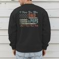 I Have Two Titles Dad & Pops I Rock Them Both Pops Men's Sweatshirt Back Print