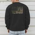 I Have Two Titles Dad And Grandad Father's Day Grandad Men's Sweatshirt Back Print