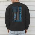 Type 1 Diabetes Awareness T1D Dad Of Warrior Type 1 Diabetic Men's Sweatshirt Back Print Type 1 Diabetes Awareness T1D Dad Of Warrior Type 1 Diabetic Men's Sweatshirt Back Print