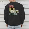 Veteran Dad Men's Sweatshirt Back Print Veteran Dad Men's Sweatshirt Back Print