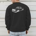 Vintage 73-87 Mini C10 Truck Slammed Graphic Dad Gag Father Men's Sweatshirt Back Print