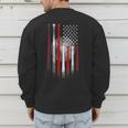 Vintage Baseball American Flag Classic Fit Tee For Dad And Mom Men's Sweatshirt Back Print Vintage Baseball American Flag Classic Fit Tee For Dad And Mom Men's Sweatshirt Back Print