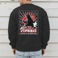 Vintage Dadzilla Father Of The Monsters Fathers Day Men's Sweatshirt Back Print