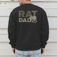 Vintage Distressed Rat Dad Men's Sweatshirt Back Print