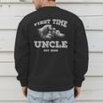 Vintage First Time Uncle 2026 Hand Dad Baby Father's Day Men's Sweatshirt Back Print