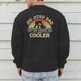 Vintage Jiu Jitsu Dad Just Like A Normal Dad Only Cooler Men's Sweatshirt Back Print