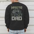 Vintage Monster Truck Lover DAD Family Matching Birthday Men's Sweatshirt Back Print Vintage Monster Truck Lover DAD Family Matching Birthday Men's Sweatshirt Back Print