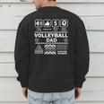 Volleyball Dad Contents Of Sports Father Men's Sweatshirt Back Print