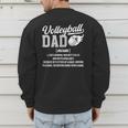 Volleyball Dad Definition Dad Of A Volleyball Player Father Men's Sweatshirt Back Print Volleyball Dad Definition Dad Of A Volleyball Player Father Men's Sweatshirt Back Print