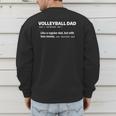 Volleyball Dad For Men Definition Father Of Players Men's Sweatshirt Back Print