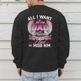 All I Want Is For My Dad In Heaven To Know How Much I Love Men's Sweatshirt Back Print