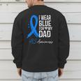I Wear Blue For My Dad Shirt ALS Awareness Tshirt Men's Sweatshirt Back Print