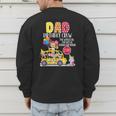 The Wheels On The Bus Dad Birthday Crew Party Toddler Kids Men's Sweatshirt Back Print