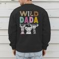 Wild Dada Zoo Theme Birthday Safari Jungle Matching Party Men's Sweatshirt Back Print