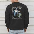 Wizard Dragon Fantasy Football Player Literal Dad Joke Men's Sweatshirt Back Print