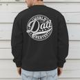 World’s Greatest Dad Father's Day Best Daddy Dad Ever Men's Sweatshirt Back Print