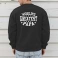 World's Greatest Papa Shirt Dad Father's Day Men's Sweatshirt Back Print