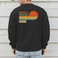 World's Okayest Dad Father Retro Vintage Men's Sweatshirt Back Print
