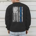 Wrestling Dad Men's Sweatshirt Back Print