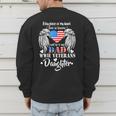 WWII Veterans Daughter Dad Remembrance Veteran Day Men's Sweatshirt Back Print