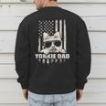 Yorkie Dad Cool Vintage Retro Proud American Men's Sweatshirt Back Print
