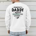 2nd Baby Announcement For Dad Promoted To Daddy Again 2026 Men's Sweatshirt Back Print 2nd Baby Announcement For Dad Promoted To Daddy Again 2026 Men's Sweatshirt Back Print