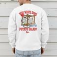 American Dad Who Wants Some Potato Salad Roger Cartoon Men's Sweatshirt Back Print