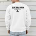 Biker Dad Mountain Bike MTB Father's Day Cyclist Men's Sweatshirt Back Print