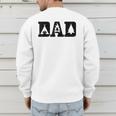 Camping Dad Father's Day Outdoor Bushcraft Camper Men's Sweatshirt Back Print