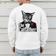 The Cat Father Cool Cat Dad Cat Lovers Men's Sweatshirt Back Print