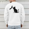 Cat Lover Cat Mom Cat Dad Men Women & Kids Cute Cat Men's Sweatshirt Back Print