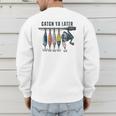 Catch Ya Later Vintage Fishing Lures Outdoor Dad Son Men's Sweatshirt Back Print