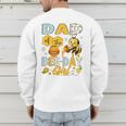 Dad Of The Bee-Day Girl Bee Birthday Party Men's Sweatshirt Back Print