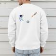Dad Of The Birthday Boy Space Astronaut Birthday Family Men's Sweatshirt Back Print