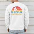 Dad Lawn Mowing Grassquatch Bigfoot Mower Garden Men's Sweatshirt Back Print