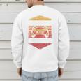 Dad Level Unlocked Gaming Gamer Father Video Games Men's Sweatshirt Back Print