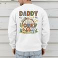Daddy Of The Wild One 1St Birthday Boy Safari Jungle Men's Sweatshirt Back Print