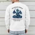 Dads Are Like Dragons Legendary Protective Fatherhood Men's Sweatshirt Back Print